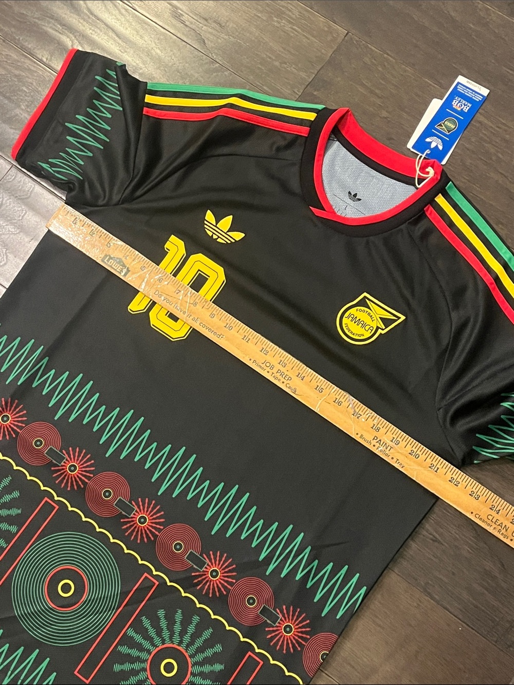 Adidas Jamaica Football is Freedom Bob Marley Reggae Boyz Soccer Jersey Men’s L - Picture 10 of 13